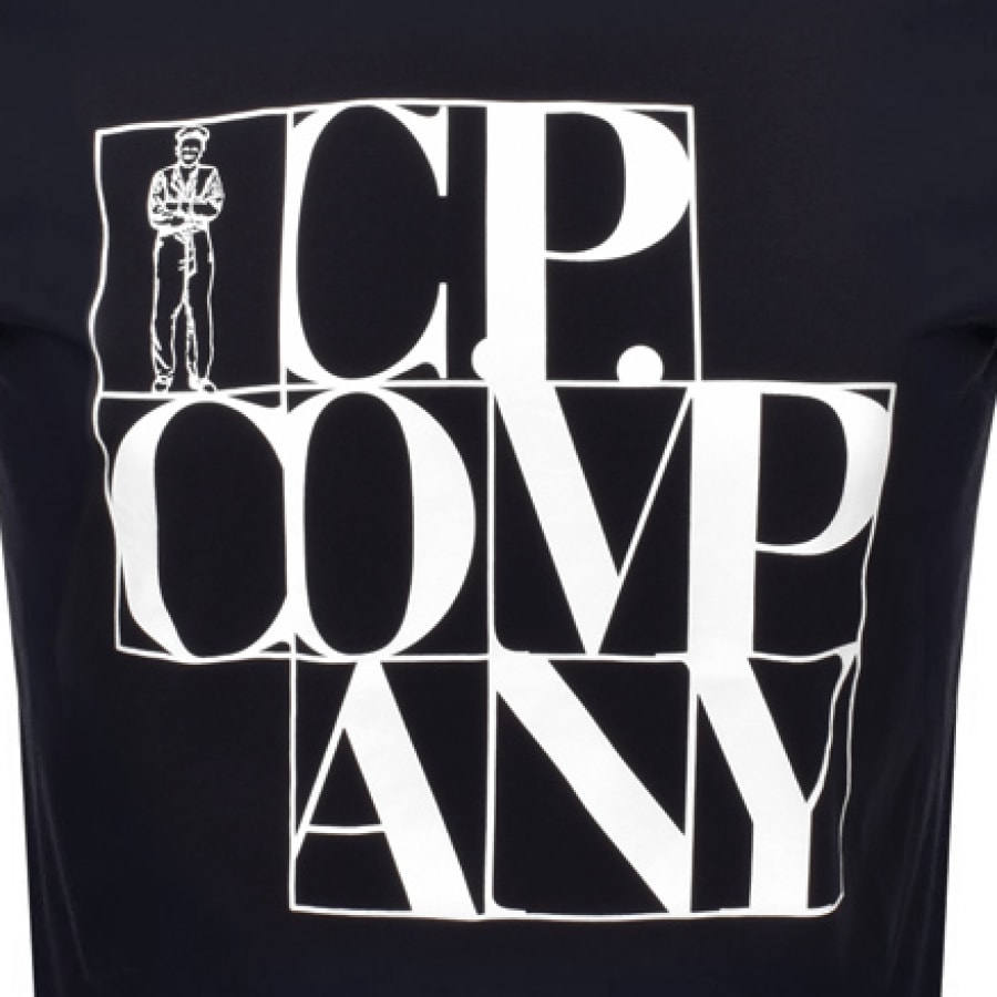Alternative Image for ProductCP Company Logo T Shirt Navy3